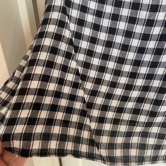 Volcom S/P/10 black and white plaid shirt - Picture 8 of 9